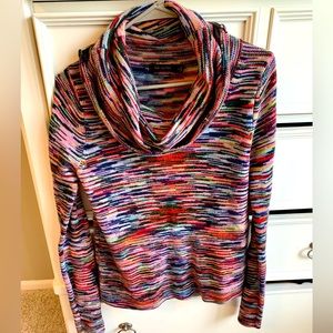 The Limited cowl neck sweater, several different colors